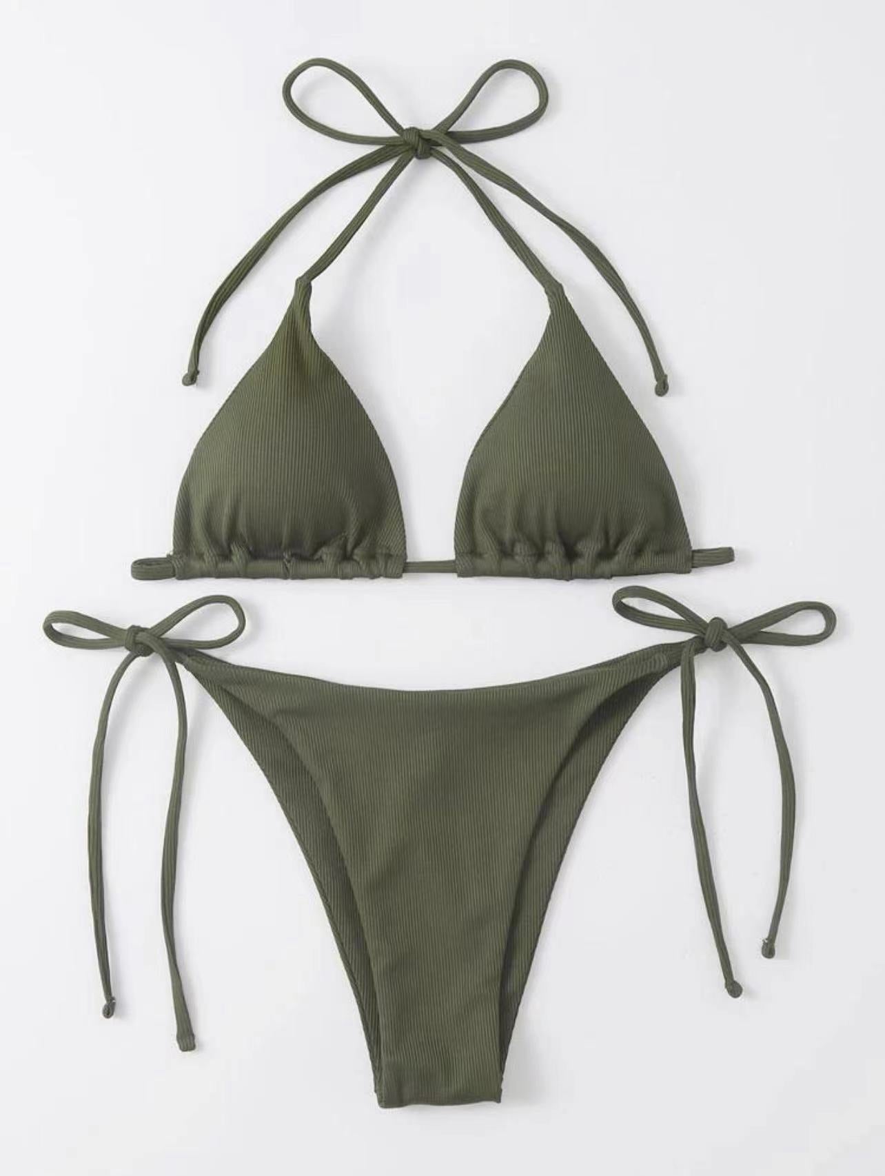Wholesale Three Point Split Polyester Swimwear